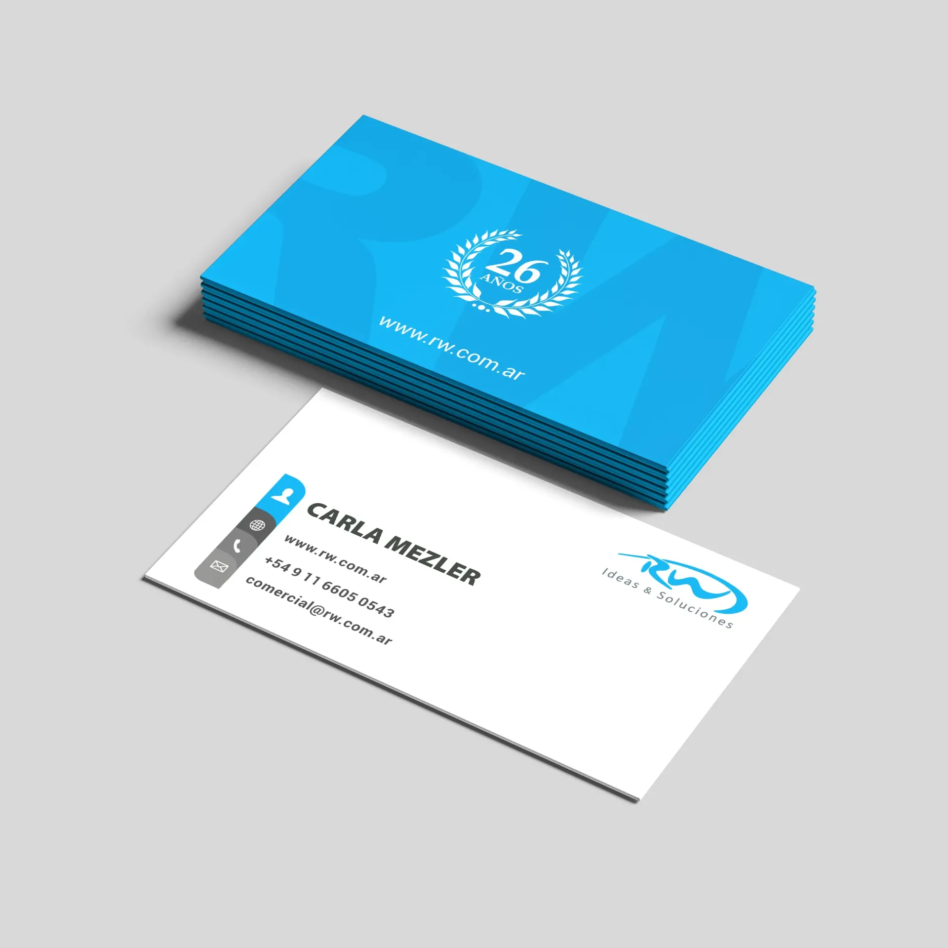 Tarjetas Personales Doble Faz